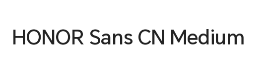 HONOR Sans CN Medium