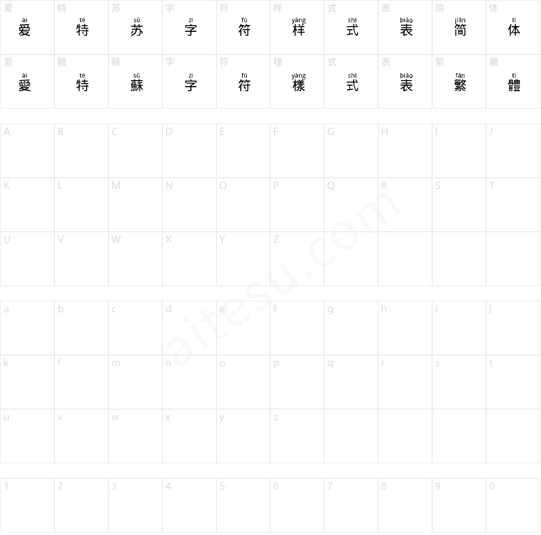 Hanzi-Pinyin-Font