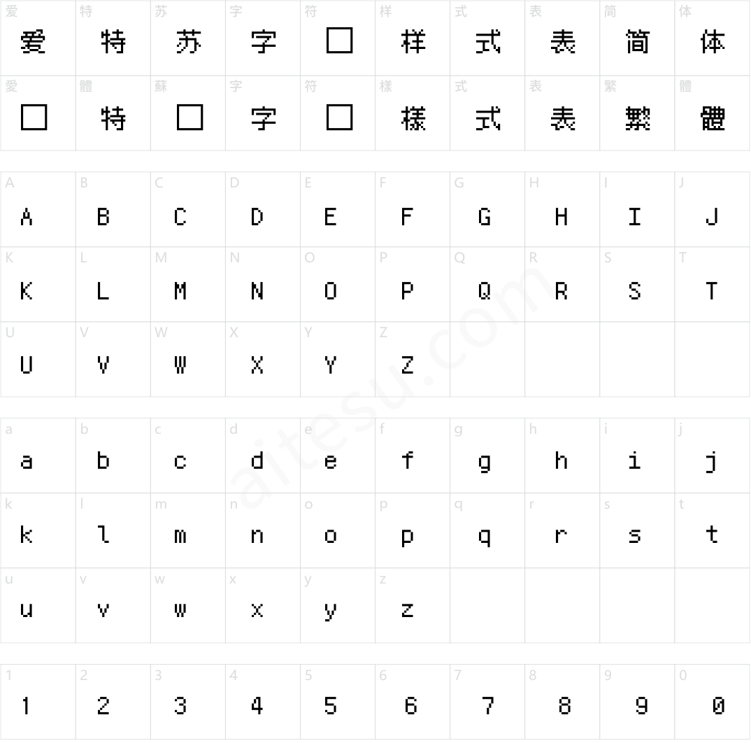 Ark Pixel 12px monospaced zh_cn