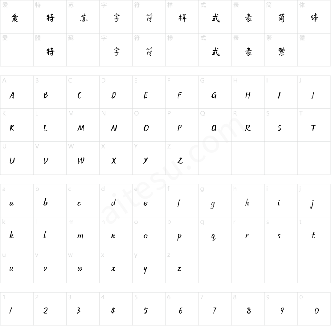 方正字迹-欧阳长迪楷书 简