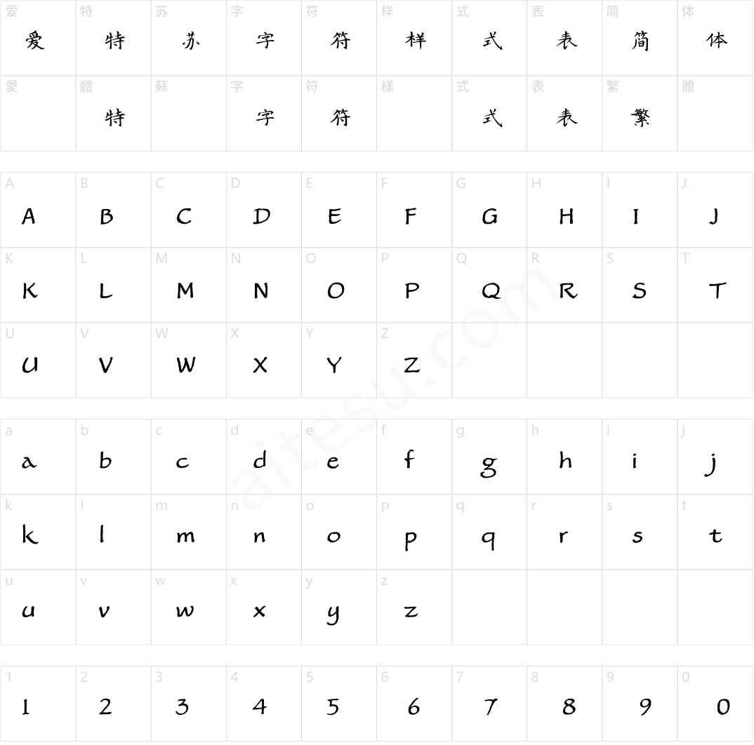 方正字迹-詹文镇楷书 简