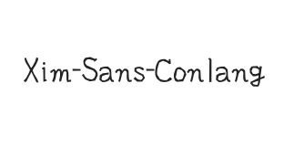 Xim Sans Conlang