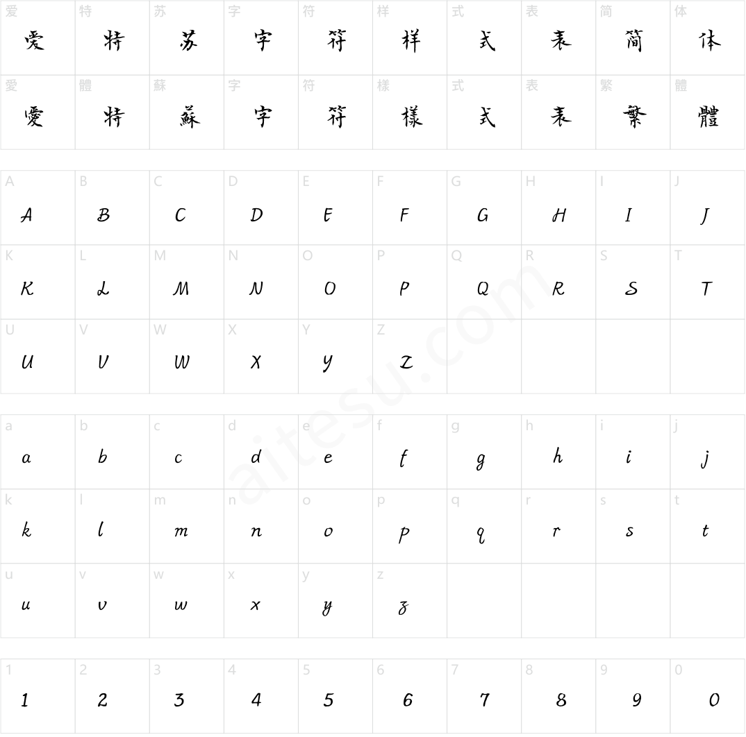 方正字迹-顾仲安行楷 简繁