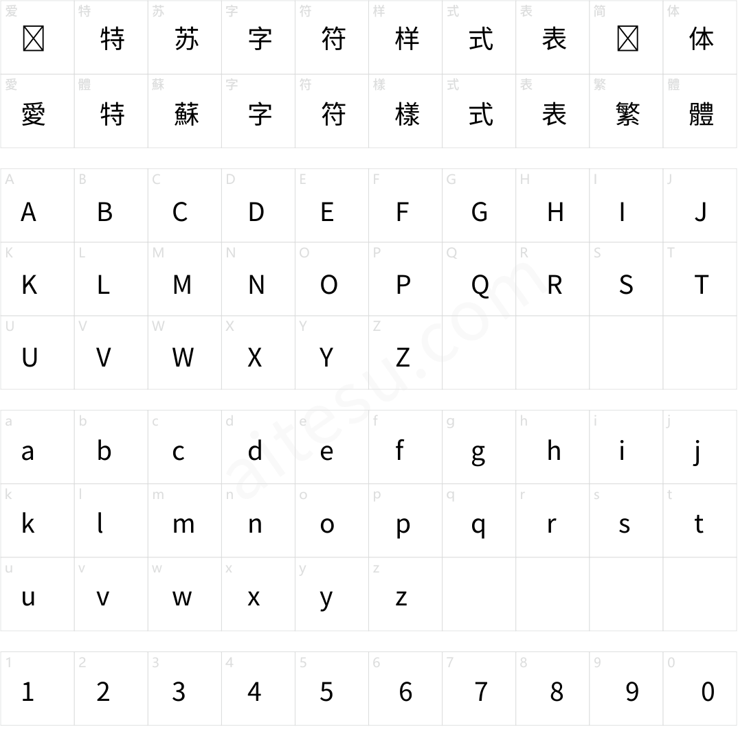 夢源黑體 TW W13