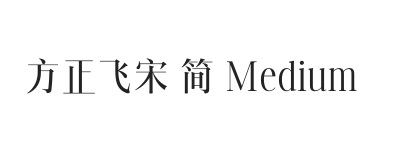 方正飞宋 简 Medium