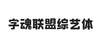 字魂联盟综艺体