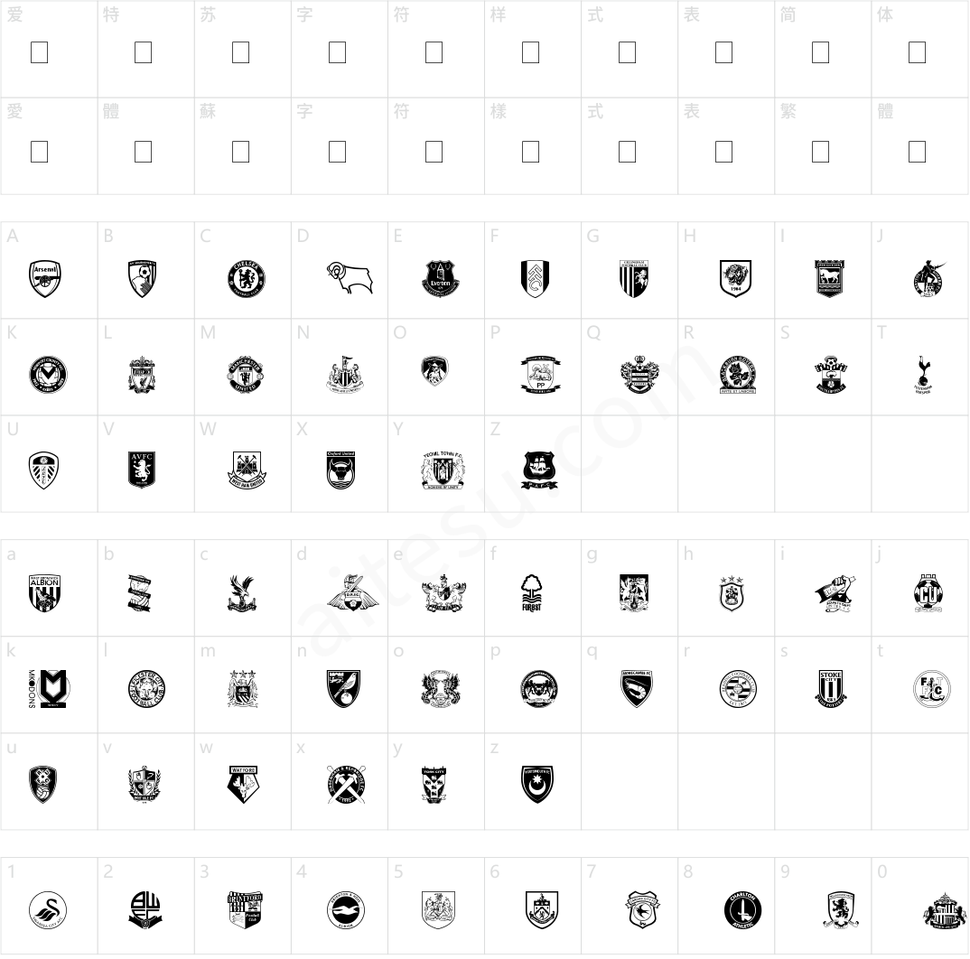 English Football Club Badges